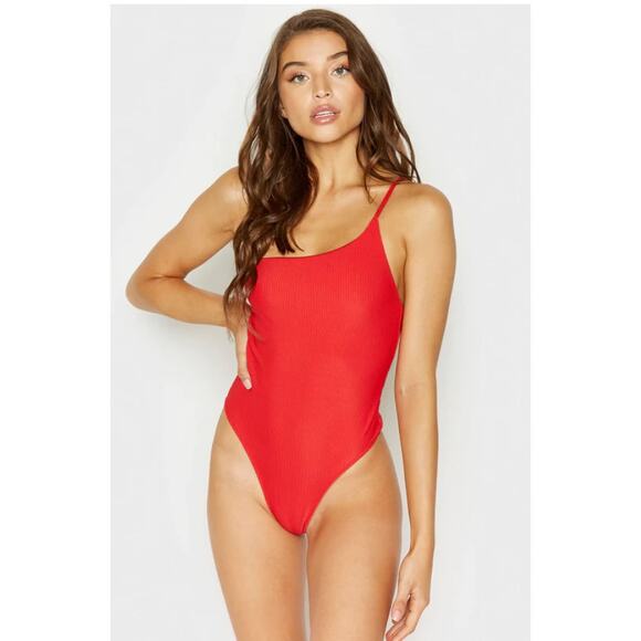 Frankie's Bikinis Eliza One Piece Lipstick Red Women Small
